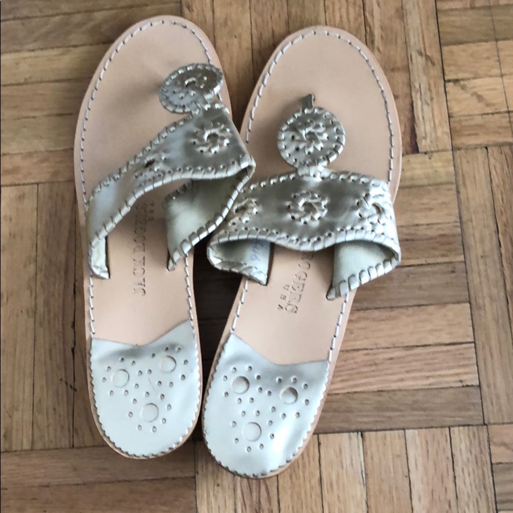 Jack Rogers metallic Demi wedge sandal